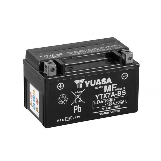 Baterie moto Yuasa AGM 12V 6Ah (YTX7A-BS)
