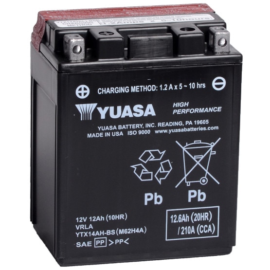 Baterie moto Yuasa AGM 12V 12Ah (YTX14H-BS)