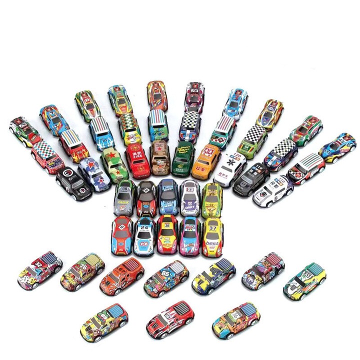 Set 25 Masinute Colorate, LEAN TOYS, 7x3x2cm, pentru copii peste 3 ani