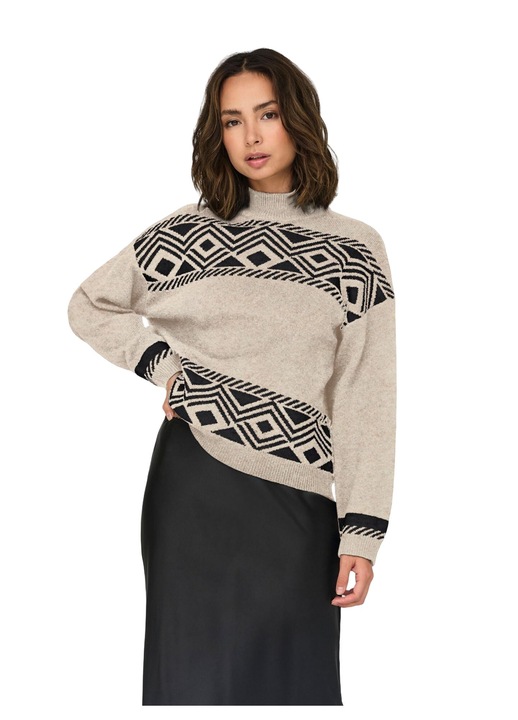 Pulover dama, Only, Textil, Maro deschis