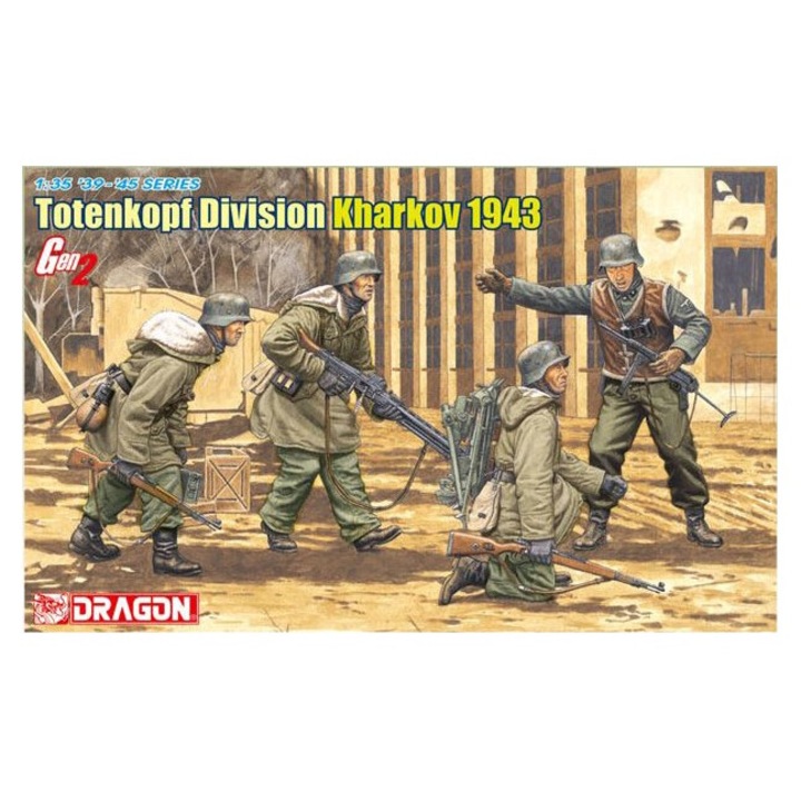 Dragon Totenkopf Division (Kharkov 1943) modellfigura készlet, 1:35, 200 darab