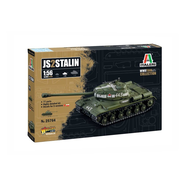 Model de rezervor de lipit, Italeri, Plastic, 1:56, 17.7 cm