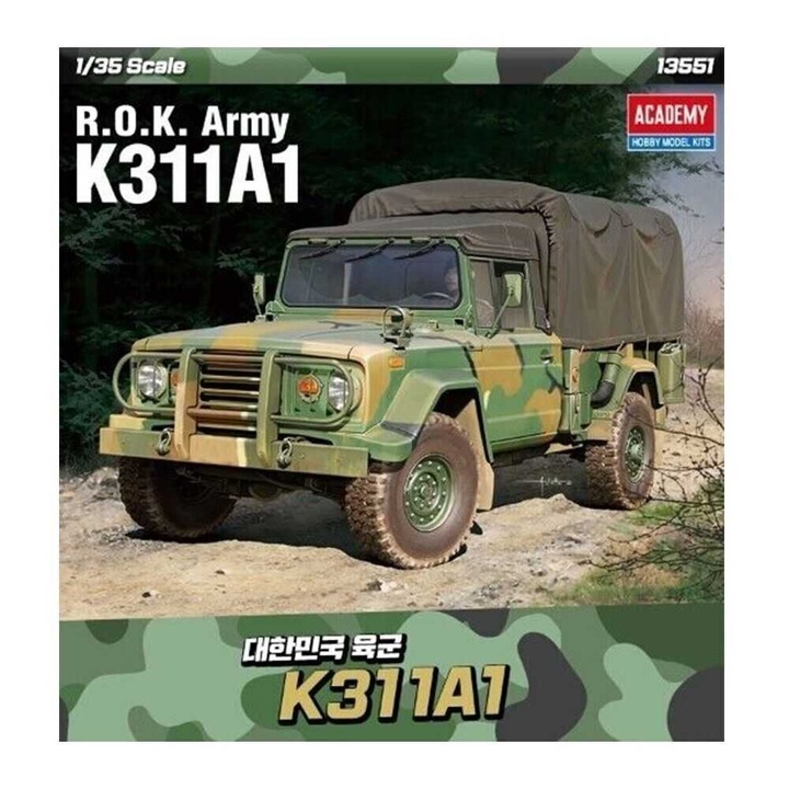 Academy ROK Army K311A1 4x4 камион +14 години 1:35 ACD 13551 Военен модел