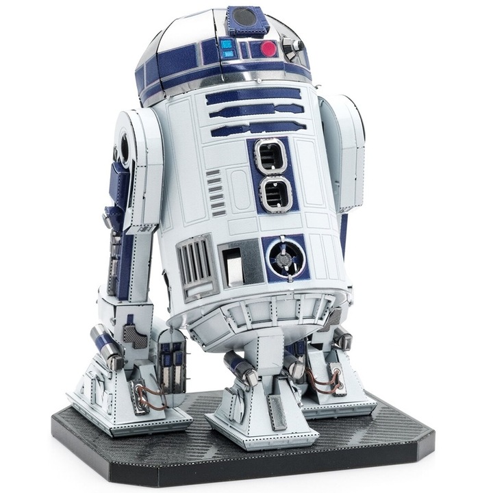 Puzzle 3D Metal Earth Star Wars: R2-D2, detalii fine, 7,2x5,5x9,5cm