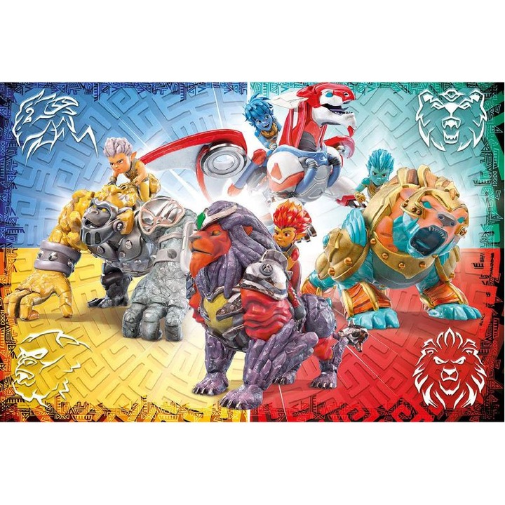 Clementoni Gormiti puzzle: A négy elem harcosai, 60 darab, többszínű, 42x62cm
