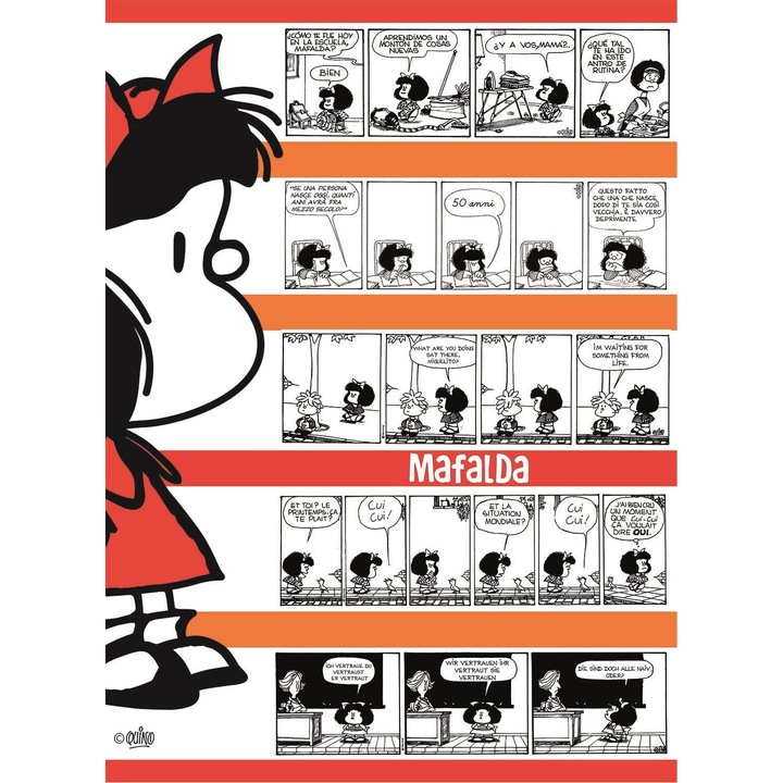 Puzzle Clementoni Mafalda 500 piese, 36x49cm