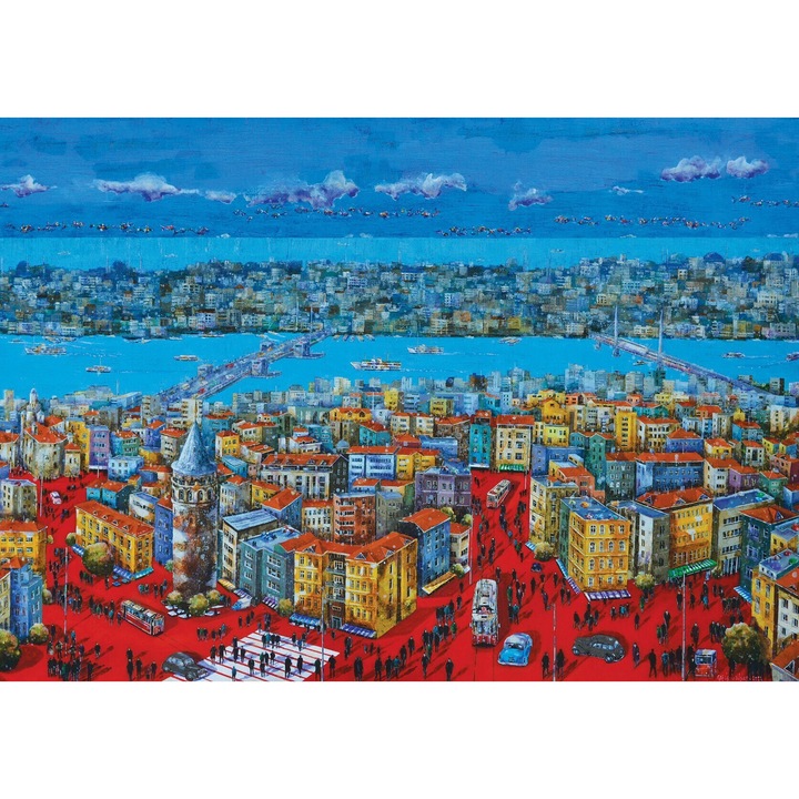Puzzle Povestea Istanbulului, Art Puzzle, 1000 Piese, 68x48cm, Multicolor