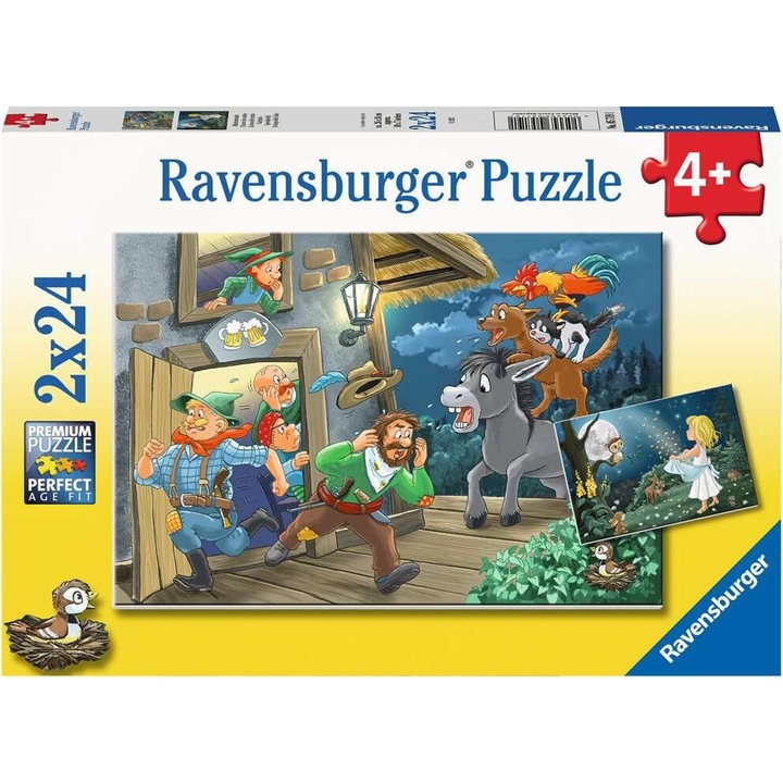 Puzzle Ravensburger, Basme, 2x24 piese
