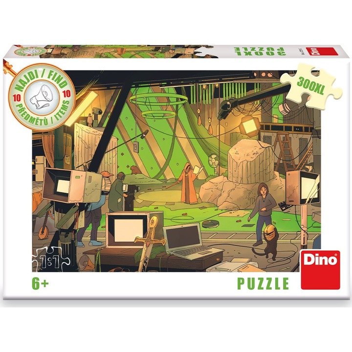 DINO пъзел, Намери 10 елемента: Филм XL, 300 части