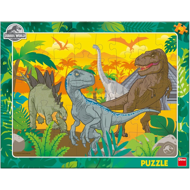 Puzzle DINO, Jurassic World, 40 piese