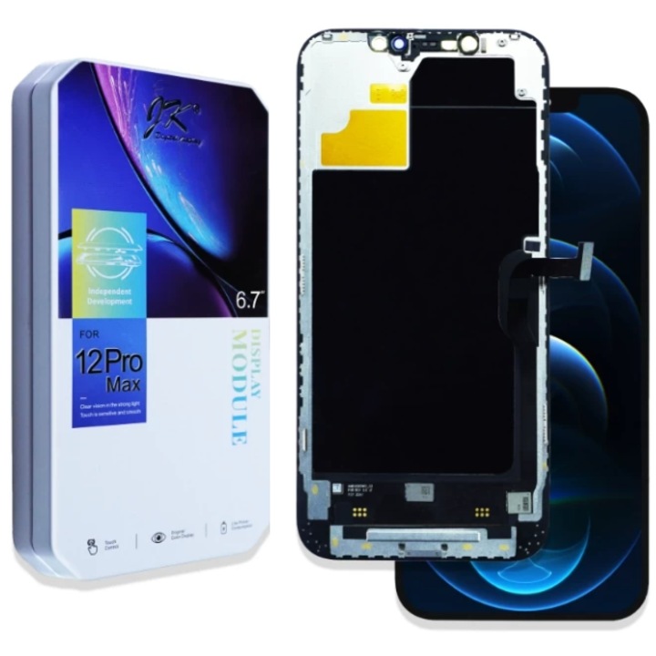 Ecran tactil LCD set JK IN-CELL FHD pentru iPhone 12 Pro MAX, sticla, digitizor, cadru