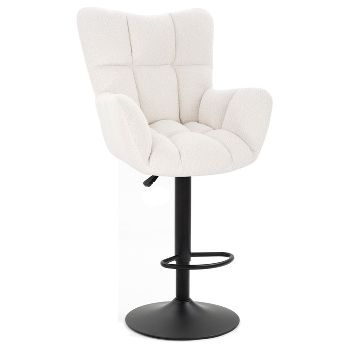 Scaun de birou, Votana, HR650W, Boucle, Baza Neagra, Crem