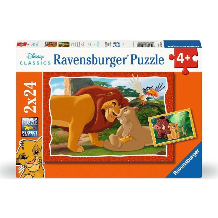 Комплект пъзели Ravensburger Disney, 2x24 части, 26x18 см