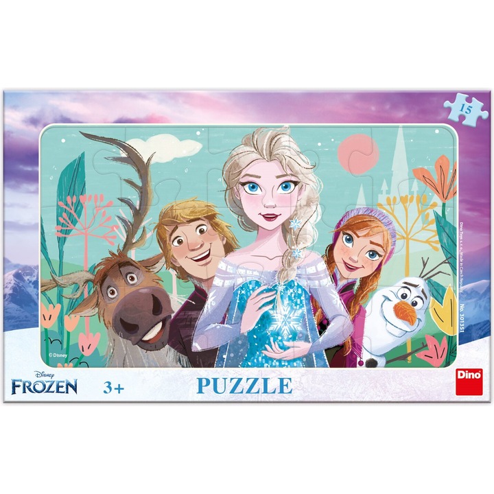 Puzzle Dino, Regatul de gheata: Familie, 15 piese