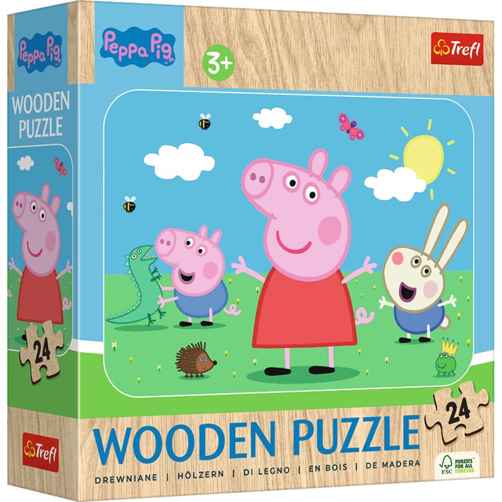 Puzzle, Trefl, fa, Peppa Pig: Meet Peppa, 24 darab