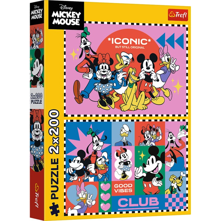 Trefl 2x200 Disney Mickey egér, a barátokkal töltött idő puzzle