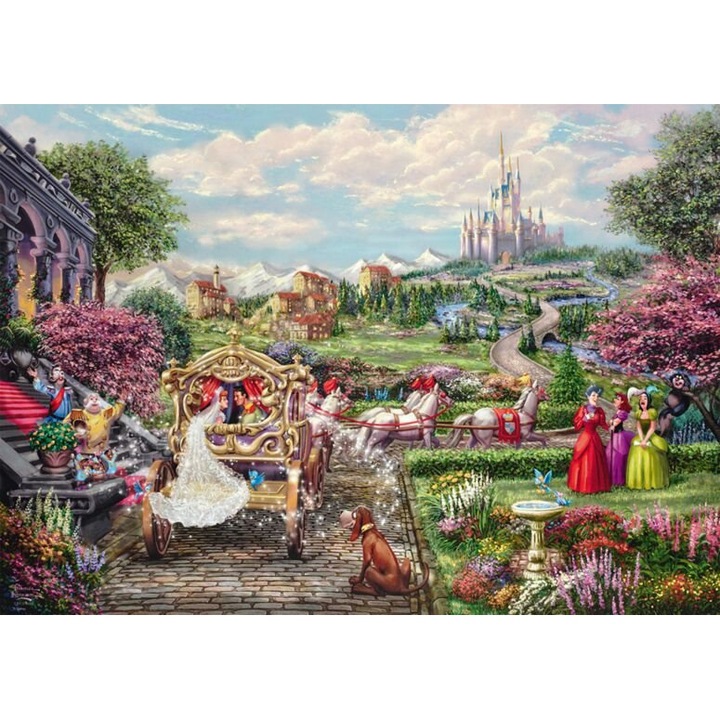 Schmidt 1000 db-os puzzle - Disney - Cinderella Happily Ever After, Thomas Kinkade (58038)