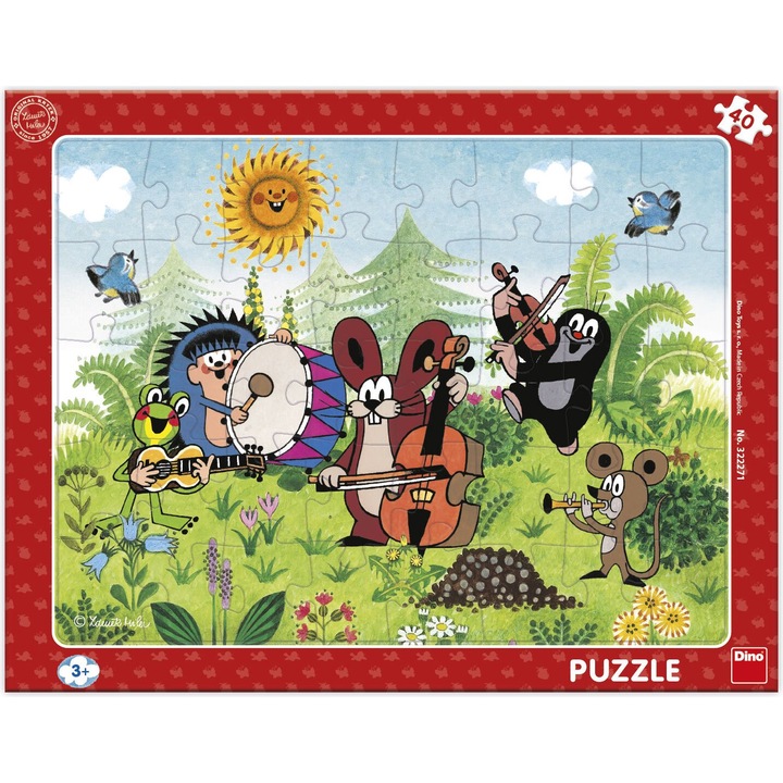 Dino puzzle, 40 db, 32x24cm