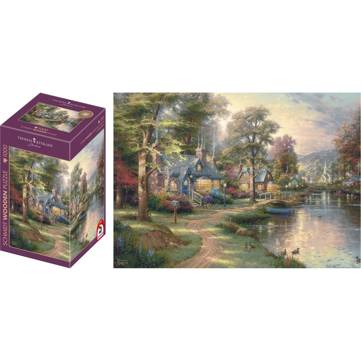 Пъзел Schmidt, 1000 части, дърво, 69.3x49.3cm, екологичен, с плакат