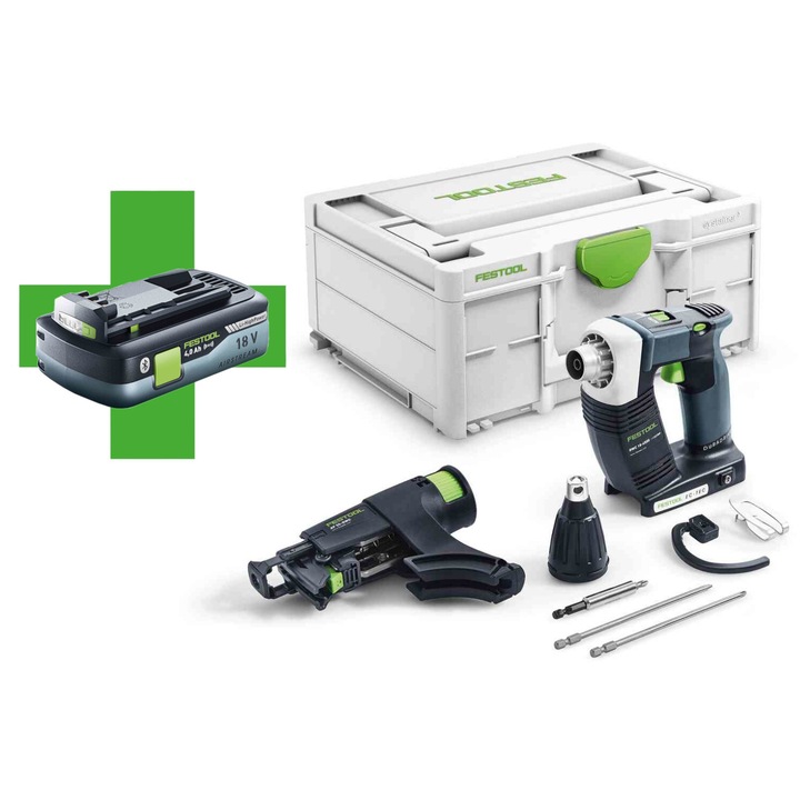 Винтоверт Festool DWC 18-4500-Basic, 18V, 4.0 Ah
