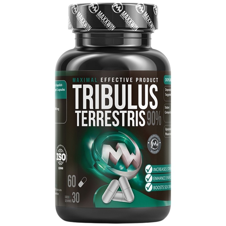 Хранителна добавка MAXXWIN Tribulus Terrestris 90%, 60 капсули
