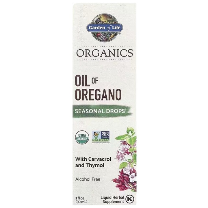 Supliment alimentar Garden Of Life Ulei de oregano, 30 ml
