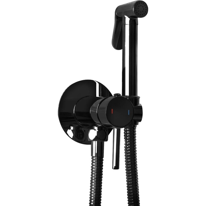 Смесител за биде Rea Lungo Loop Black Metallic