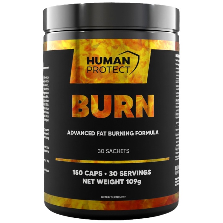 Supliment alimentar Human Protect Burn Advanced Fat Burning Formula, 150 capsule