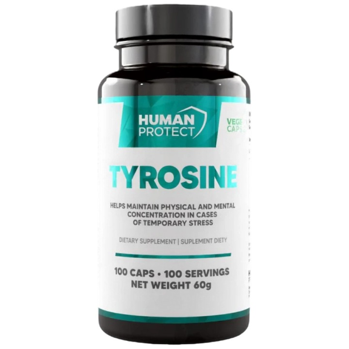 Хранителна добавка Human Protect L-Tyrosine 500 mg, 100 капсули