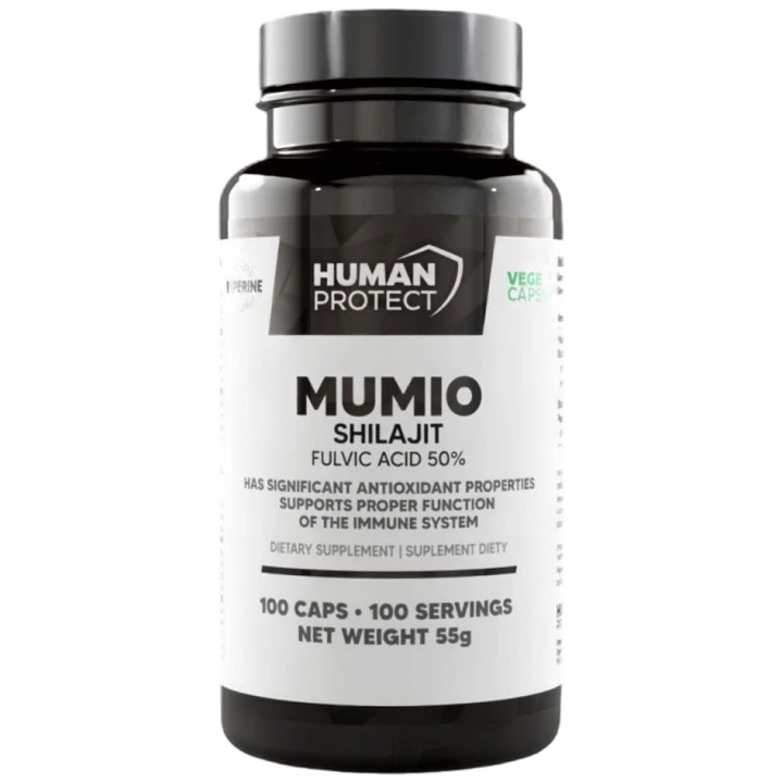 Étrend-kiegészítő Human Protect Mumio Shilajit 400 mg, 100 kapszula