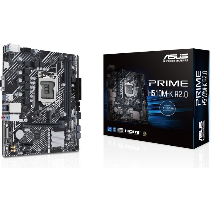 Дънна платка ASUS PRIME H510M-K R2.0, Socket LGA1200