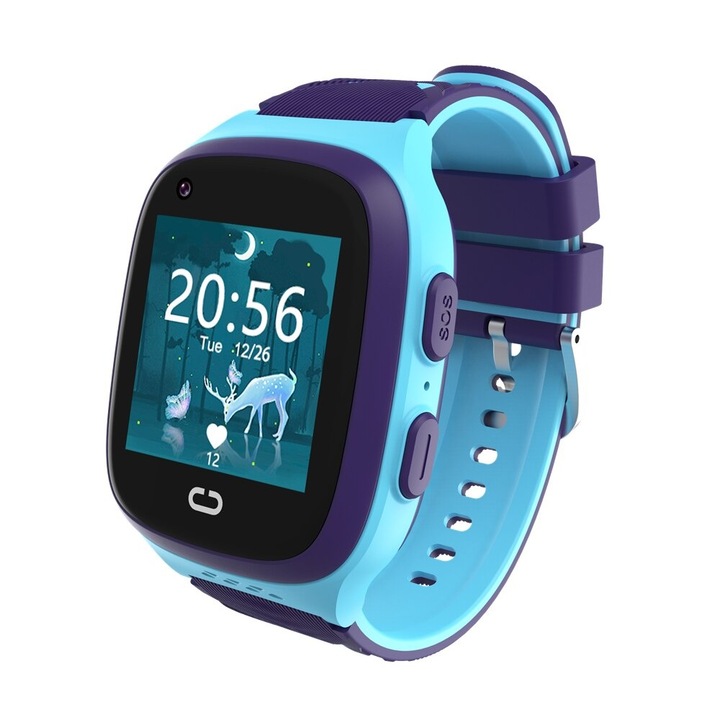Детски Смарт часовник NUBI LT31, 4G, Сим карта и камера, GPS+LBS+Wi-Fi Tracking, Видео разговор, Тъмносин