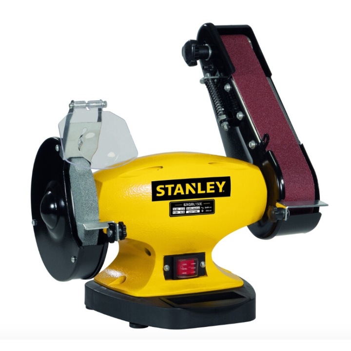 Шмиргел с лентов шлайф STANLEY SXGBP150E, 330W, ф150 мм