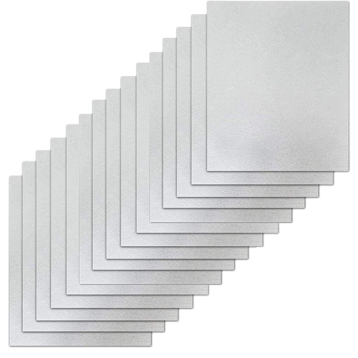 Folie mica de schimb pentru cuptor cu microunde YanBan, set 15 bucati, 150x120mm, rezistenta la temperaturi ridicate