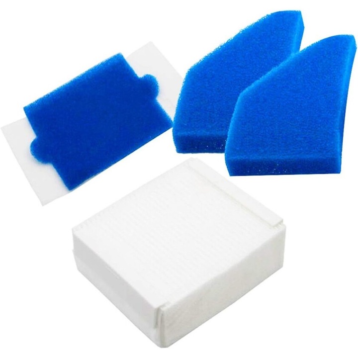 Set filtre pentru aspiratoare Thomas Aqua+ Anti-allergy, Aqua+ Multi Clean X10, Aqua+ Multi Clean X7, 5 piese, lavabile, inalta filtrare a prafului