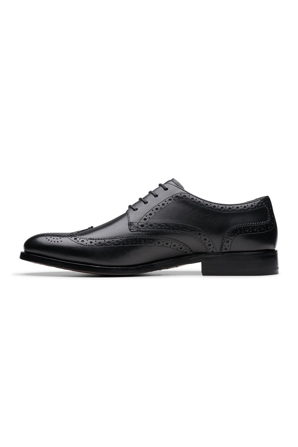 Clarks, Pantofi derby din piele Craft James, Negru, 7