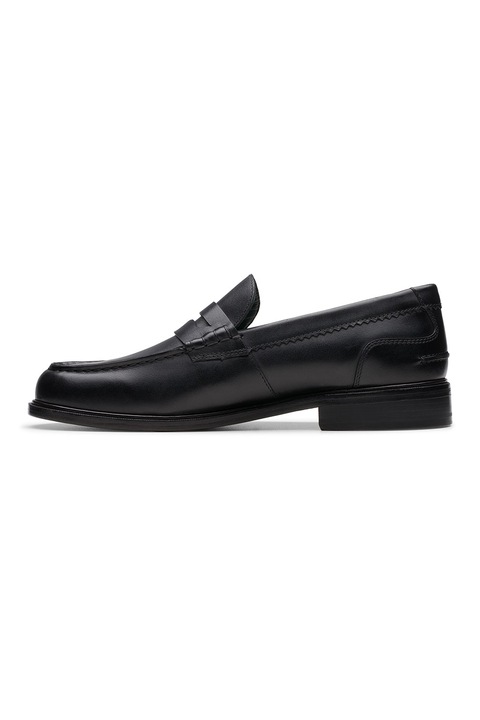 Clarks, Pantofi loafer din piele Craft James, Negru