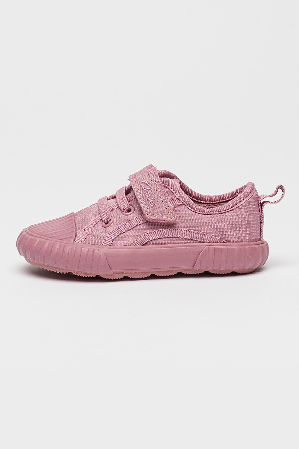 Clarks, Tenisi cu velcro Foxing, Roz fandango, 23 EU