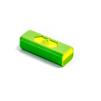 Bricheta anti-vant cu incarcare USB, verde Bricheta anti-vant cu incarcare USB, verde