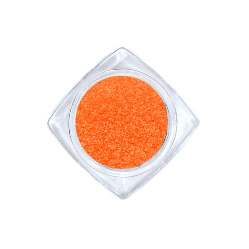 Pudra pentru unghii cu efect de zahar, MoonbasaNails #516, 5 ml, Portocaliu inchis