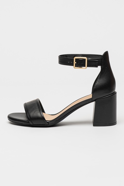 Clarks, Sandale din piele lacuita Ezoria Mae, Negru