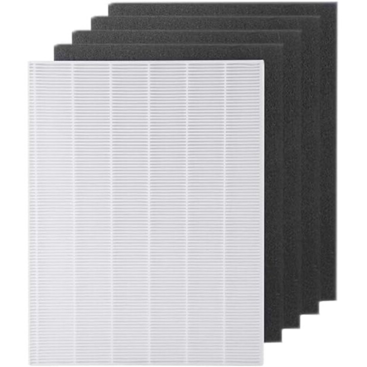 Purificator de aer YanBan, sistem de filtrare 3 etape, HEPA, carbon activ, 2 inch, pentru camere medii