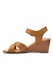 Clarks, Féltelitalpú bőrszandál, Fahéjbarna