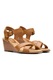Clarks, Féltelitalpú bőrszandál, Fahéjbarna
