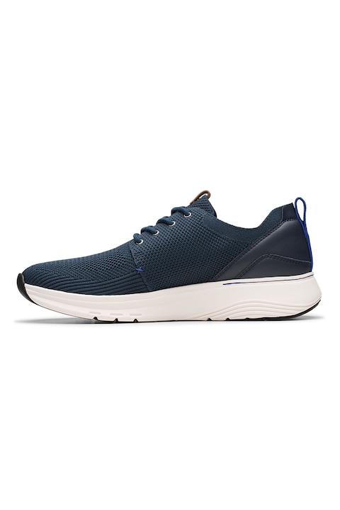 Clarks, Текстилни спортни обувки Motion Trek без закопчаване, Тъмносин