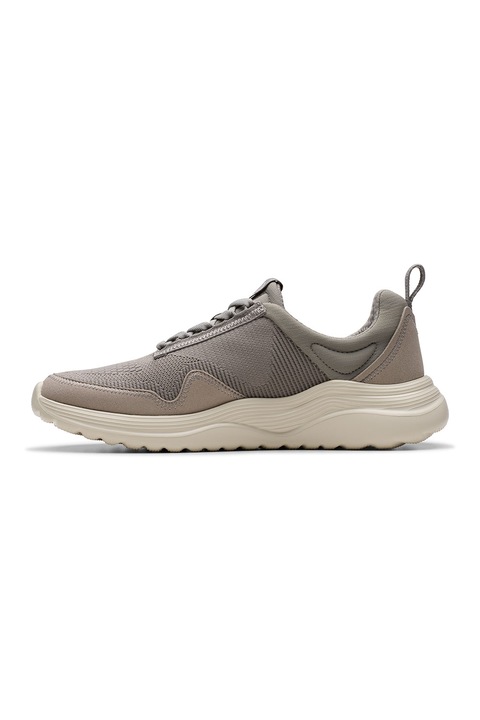 Clarks, Текстилни спортни обувки без закопчаване, Сиво-бежов