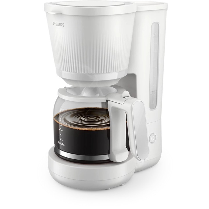Кафемашина Philips Series 3000 HD7411/00, 1,25 л, Автоматично изключване, Арктическо бяло