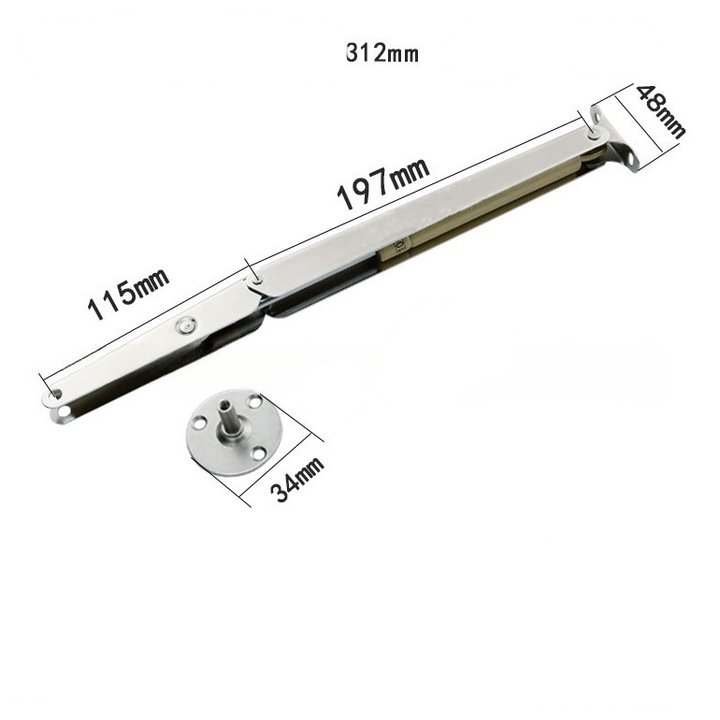 Комплект от 2 газови поставки за татами, Sunmostar, матово злато, 312x48 мм