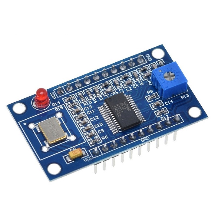 Generator de semnal DDS sinusoidal sau dreptunghiular, AD9850