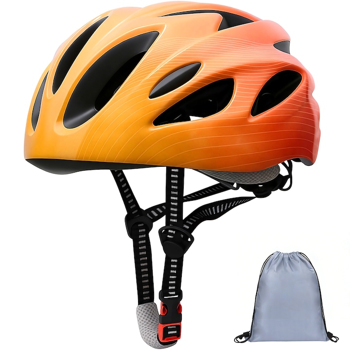 Casca Protectie Bicicleta, 52-58cm, pentru Copii 3-8 Ani, cu Sac de Depozitare, Ventilata, Securitate, pentru Bicicleta/Skateboard